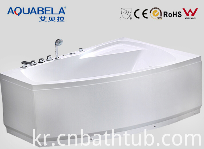 Round Corner Whirlpool Massage Bath Tub (JL801L/R)